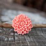Large Pink Chrysanthemum Flower Adjustable Ring..